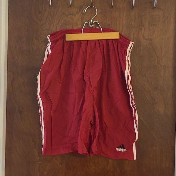 ADIDAS XL Red Shorts/Swim Trunks - Picture 1 of 7